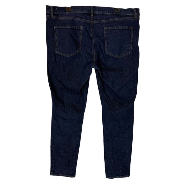 Made And Loved Loft Jeans Womens 18/34 Blue Denim Stretch High-Rise Skinny Leg - Picture 2 of 15